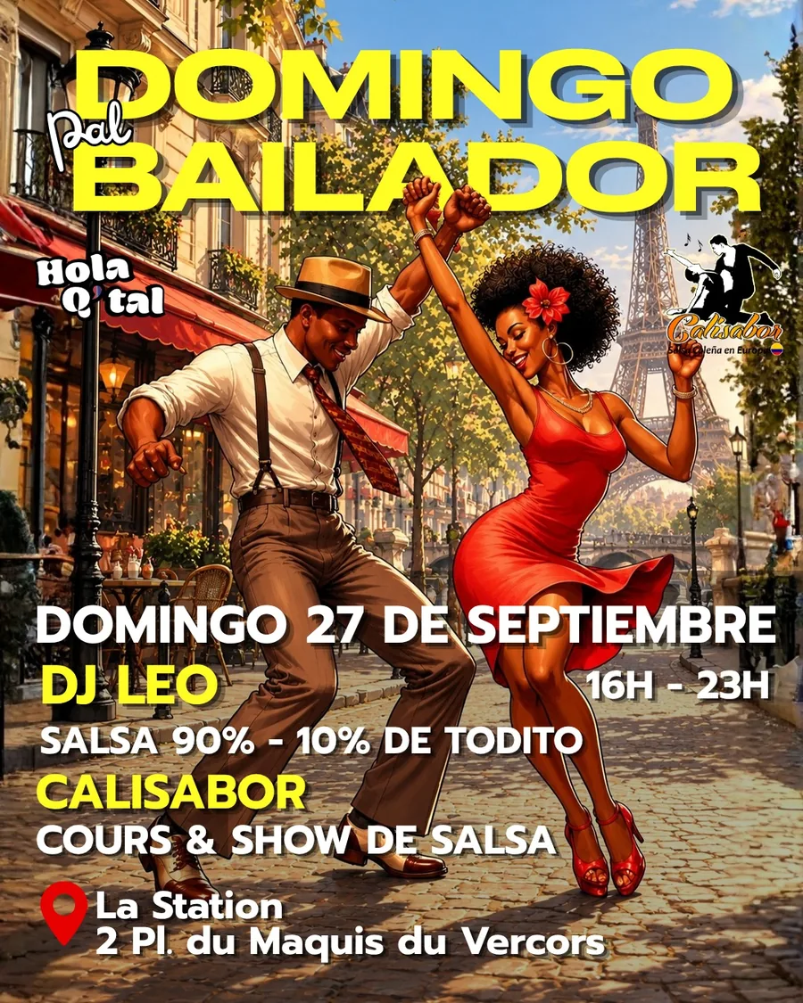 Affiche du Domingo pal bailador du 27 septembre 2026 à La Station, Paris 20e